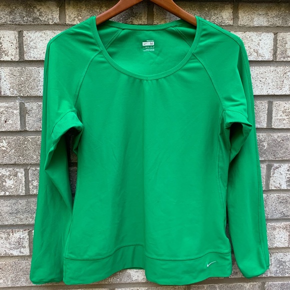 Nike Tops - Nike Fit Dry Crew Neck Long Sleeve Pullover Size M